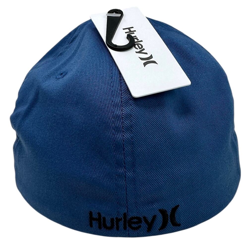 Hurley Men's Hat One and Only Stretch Flex Fit Cap in L/XL Blue - Picture 3 of 4